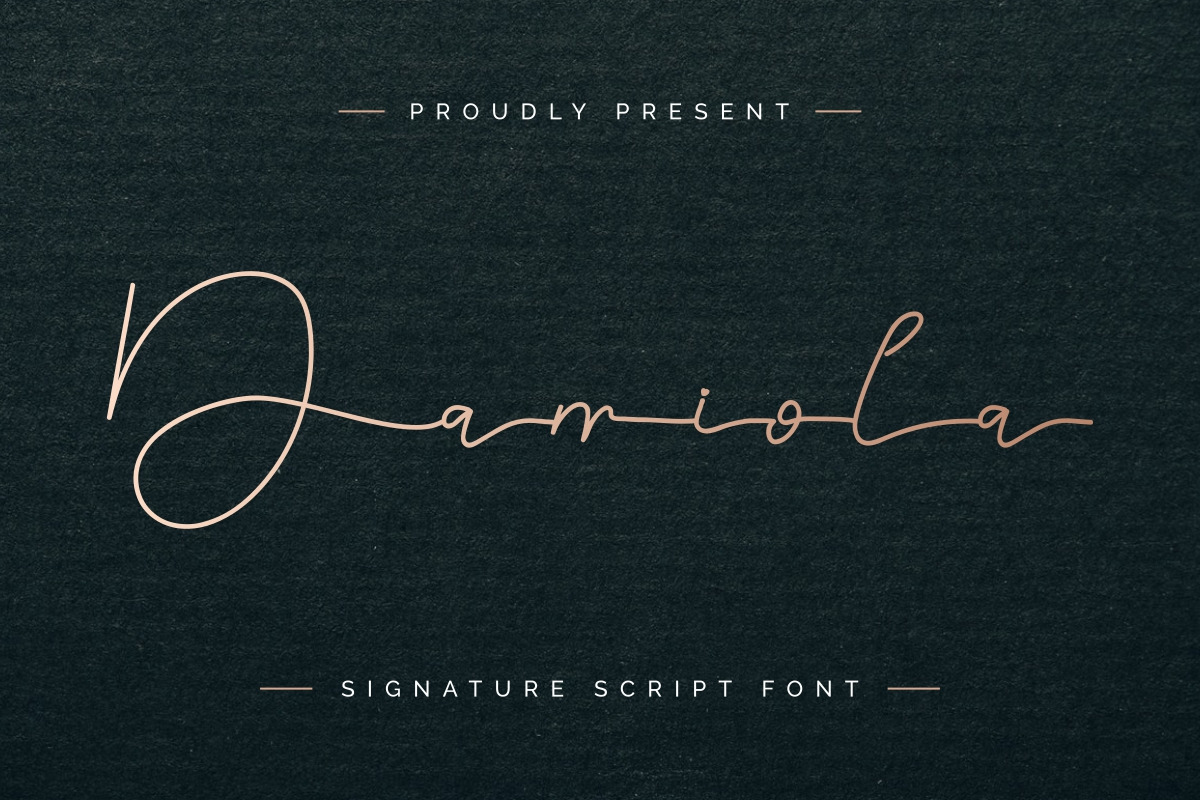 Damiola Handwriting Font