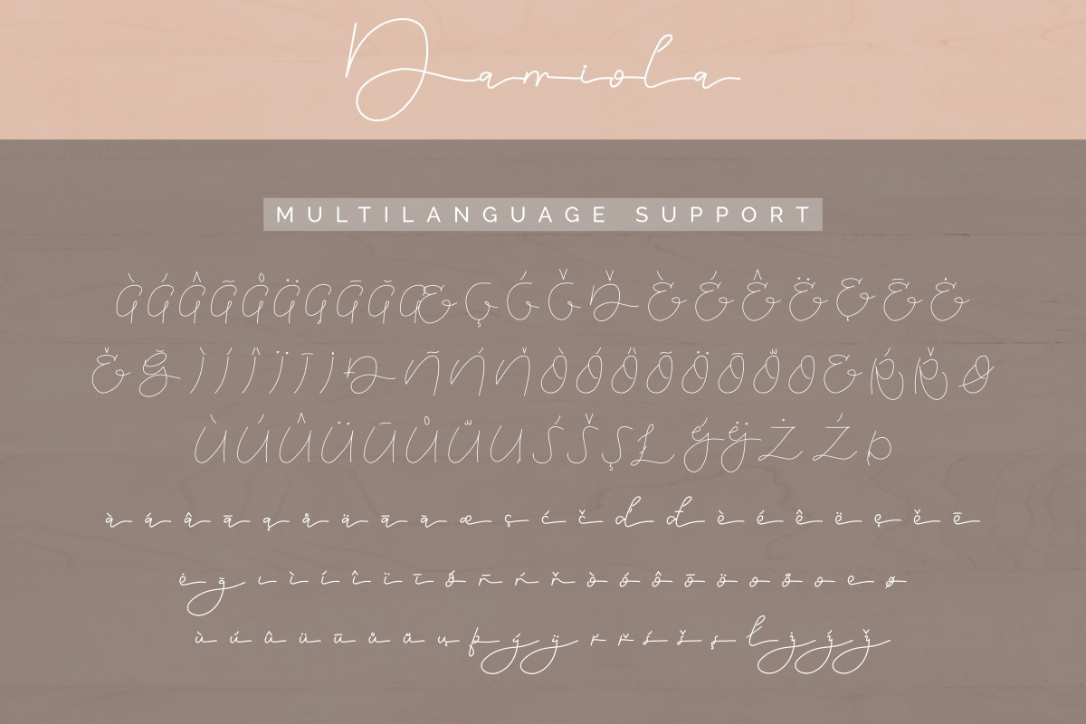 Damiola Handwriting Font Damiola Handwriting Font