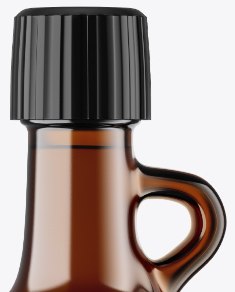 Dark Amber Glass Bottle Mockup Dark Amber Glass Bottle Mockup