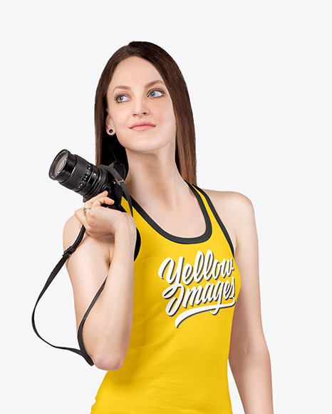 Woman in a Tank Top Mockup