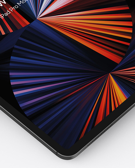 Two iPads Pro Space Gray Mockup