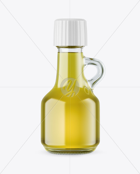 Clear Glass Oil Bottle Mockup Clear Glass Oil Bottle Mockup