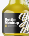 Clear Glass Oil Bottle Mockup Clear Glass Oil Bottle Mockup