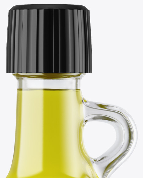 Clear Glass Oil Bottle Mockup Clear Glass Oil Bottle Mockup
