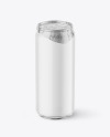 440ml Matte Drink Can w/Foil Lid Mockup