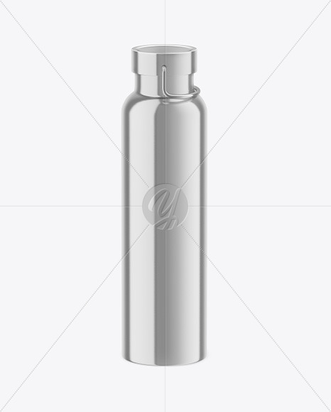 Metallic Thermo Bottle Mockup