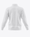 Men's Zip Sweatshirt Mockup - Back View