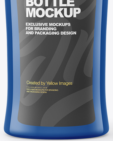 Glossy Shampoo Bottle Mockup