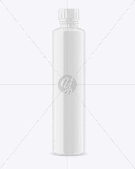 750ml Glossy Acrylic Paint Bottle Mockup