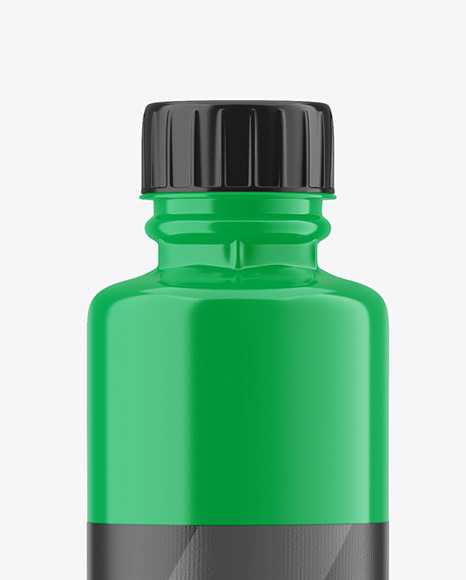 750ml Glossy Acrylic Paint Bottle Mockup