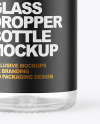 Clear Glass Dropper Bottle Mockup