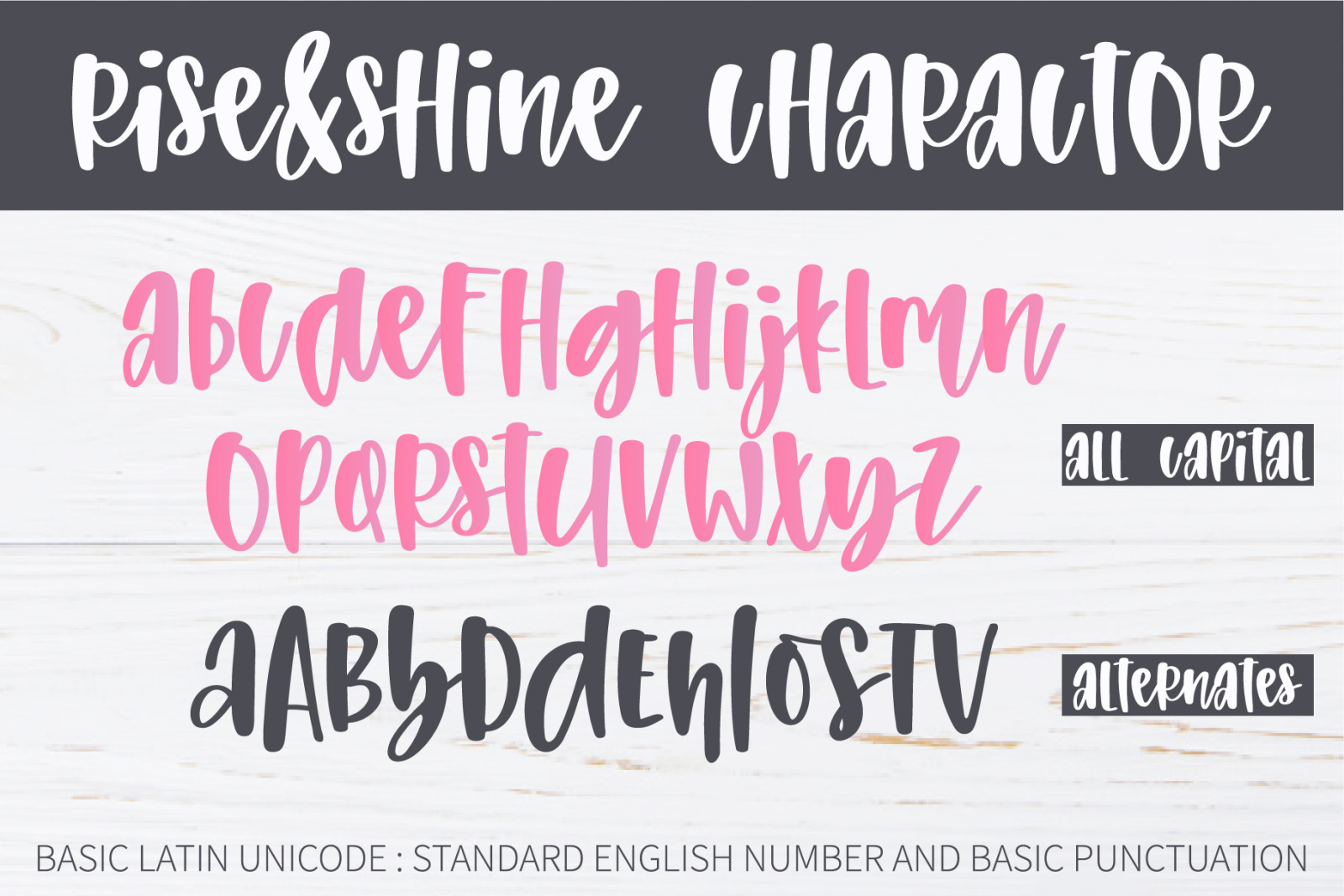 Sunshine on my mind-An informal font