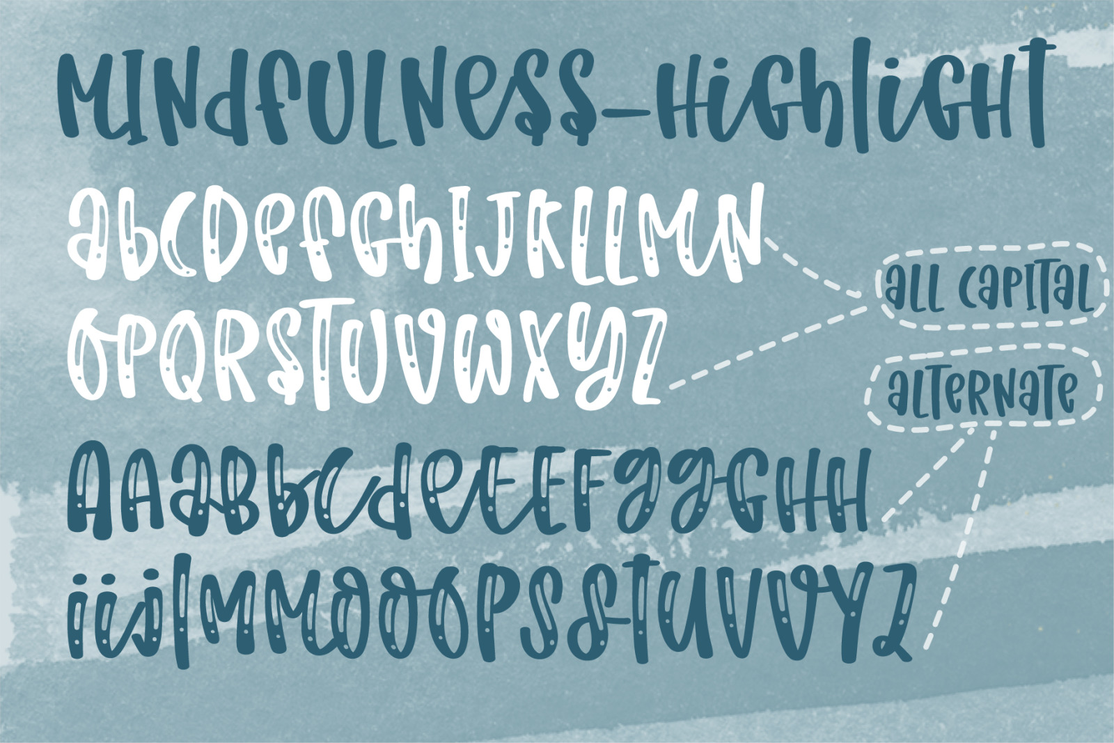 Mindfulness-A cute handwritten font