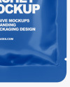 Glossy Sachet Mockup