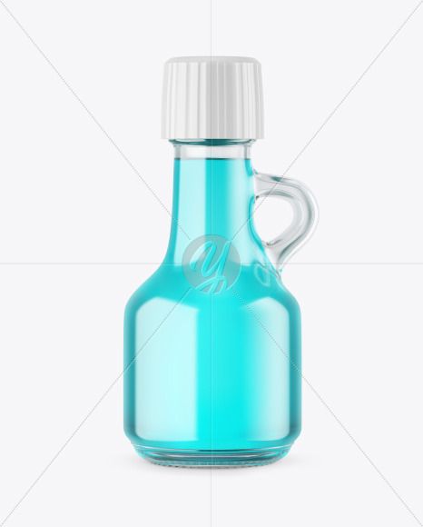 Clear Glass Bottle Mockup