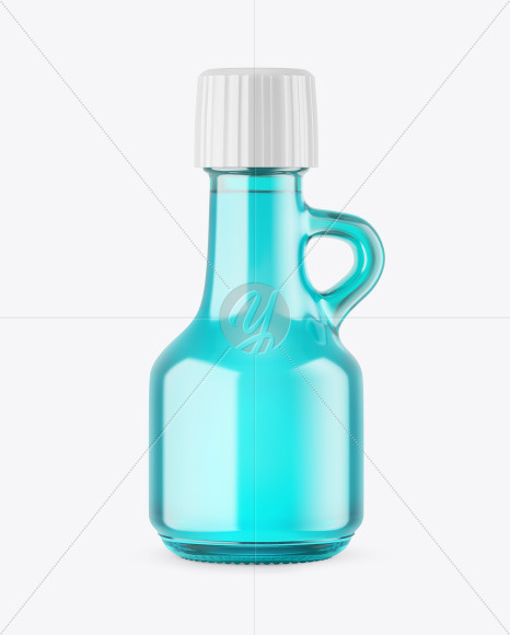 Colored Glass Bottle Mockup