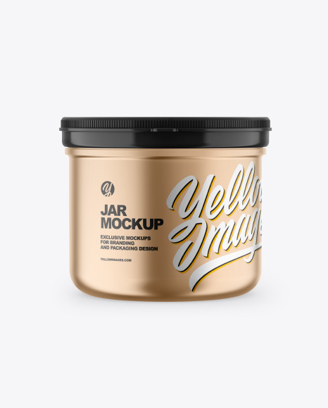 Metallic Jar Mockup