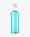 Clear Plastic Bottle with Drink Mockup