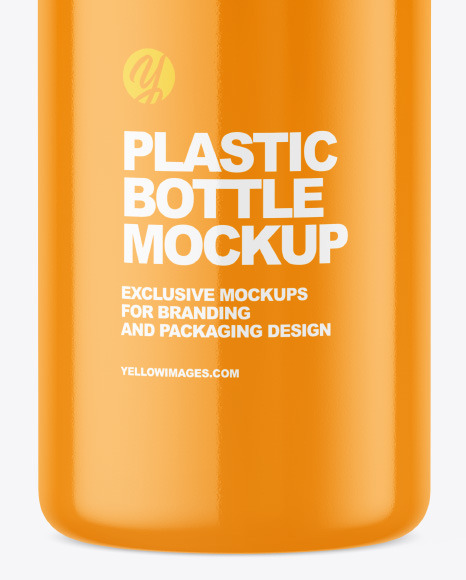 Glossy Plastic Bottle w/ Dispenser Mockup