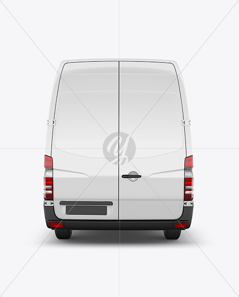 Panel Van Mockup - Back View