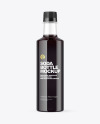 Clear Plastic Bottle with Dark Drink Mockup