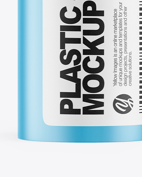 Matte Plastic Medicines Jar Mockup