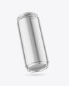 440ml Glossy Metallic Drink Can w/ Foil Lid Mockup