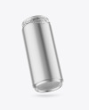 440ml Matte Metallic Drink Can w/ Foil Lid Mockup