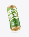 440ml Matte Drink Can w/ Foil Lid Mockup