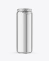 500ml Glossy Metallic Drink Can w/ Foil Lid Mockup