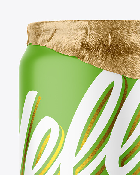 500ml Matte Drink Can w/ Foil Lid Mockup