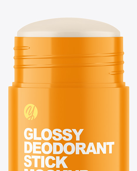 70g Glossy Plastic Deodorant Stick Mockup