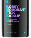 70g Glossy Plastic Deodorant Stick Mockup