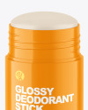 70g Glossy Plastic Deodorant Stick Mockup