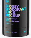 70g Glossy Plastic Deodorant Stick Mockup