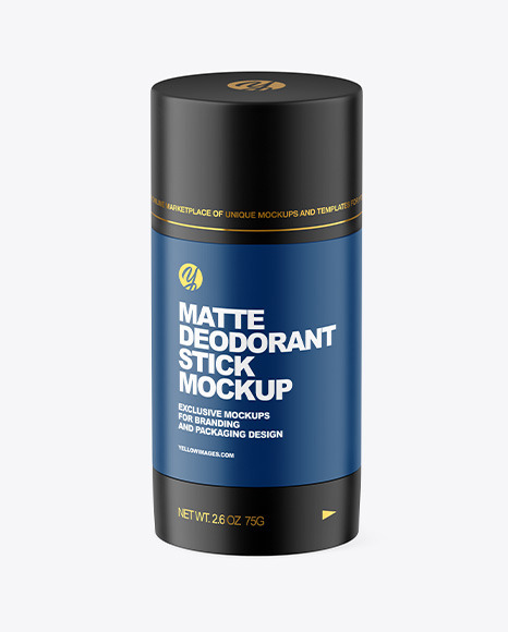 70g Matte Plastic Deodorant Stick Mockup