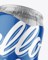 500ml Glossy Drink Can w/ Foil Lid Mockup