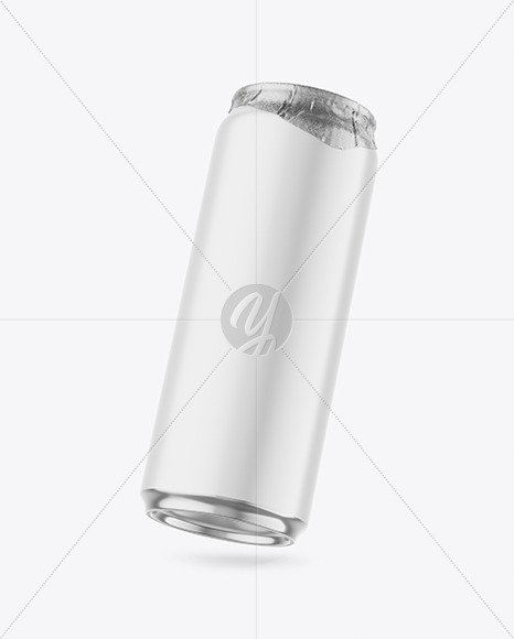 500ml Matte Drink Can w/ Foil Lid Mockup