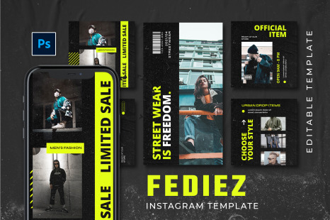 Fediez Instagram Template - Urban instagram