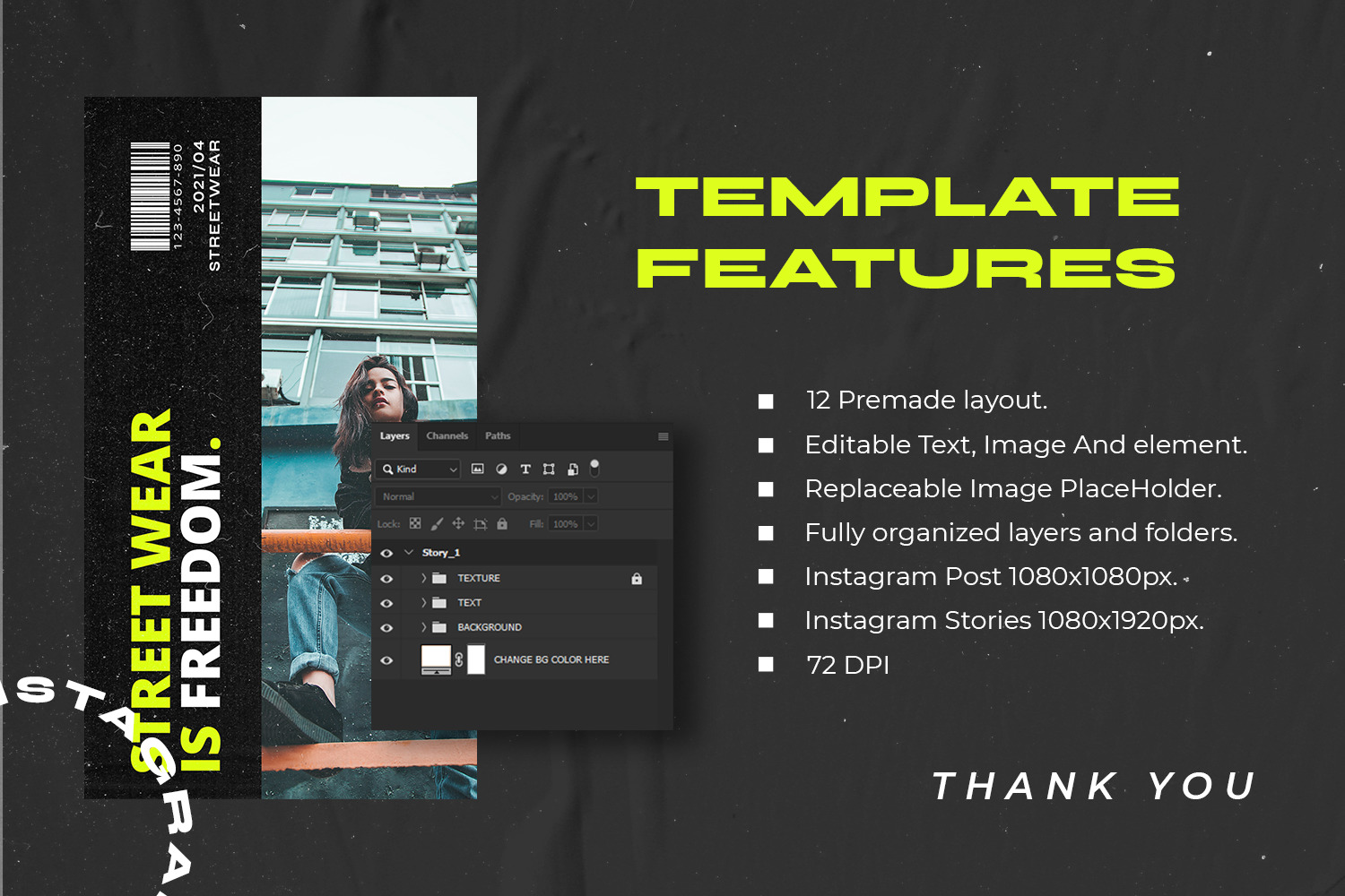 Fediez Instagram Template