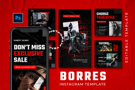 Bordes Instagram Template - Urban instagram