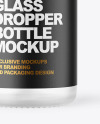 Frosted Glass Dropper Bottle Mockup