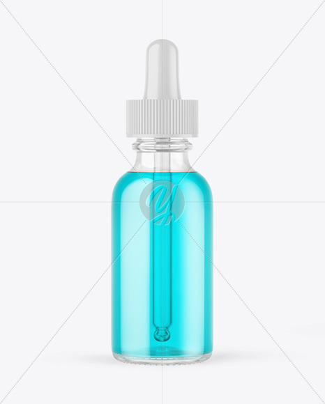 Clear Glass Dropper Bottle Mockup