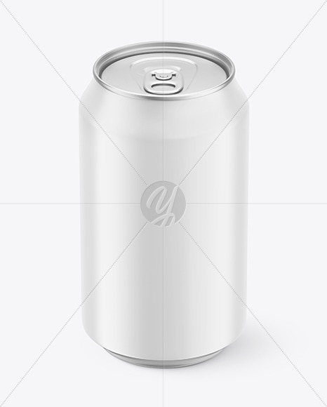 Matte Drink Can Mockup