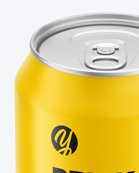 Matte Drink Can Mockup