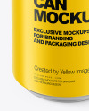 Matte Drink Can Mockup