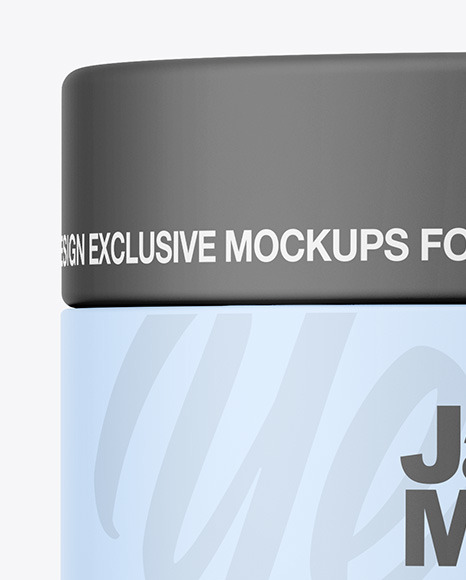 Matte Cosmetic Jar Mockup