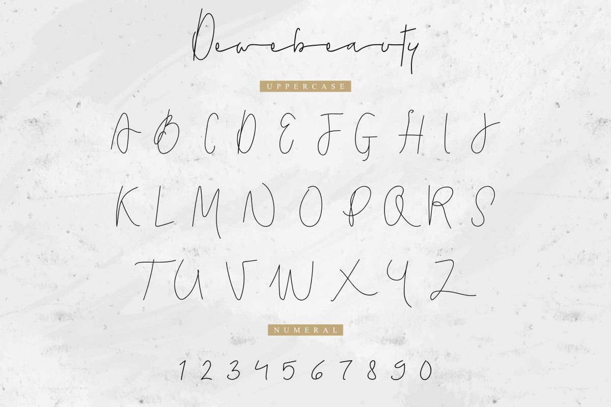 Dewebeauty Signature Font