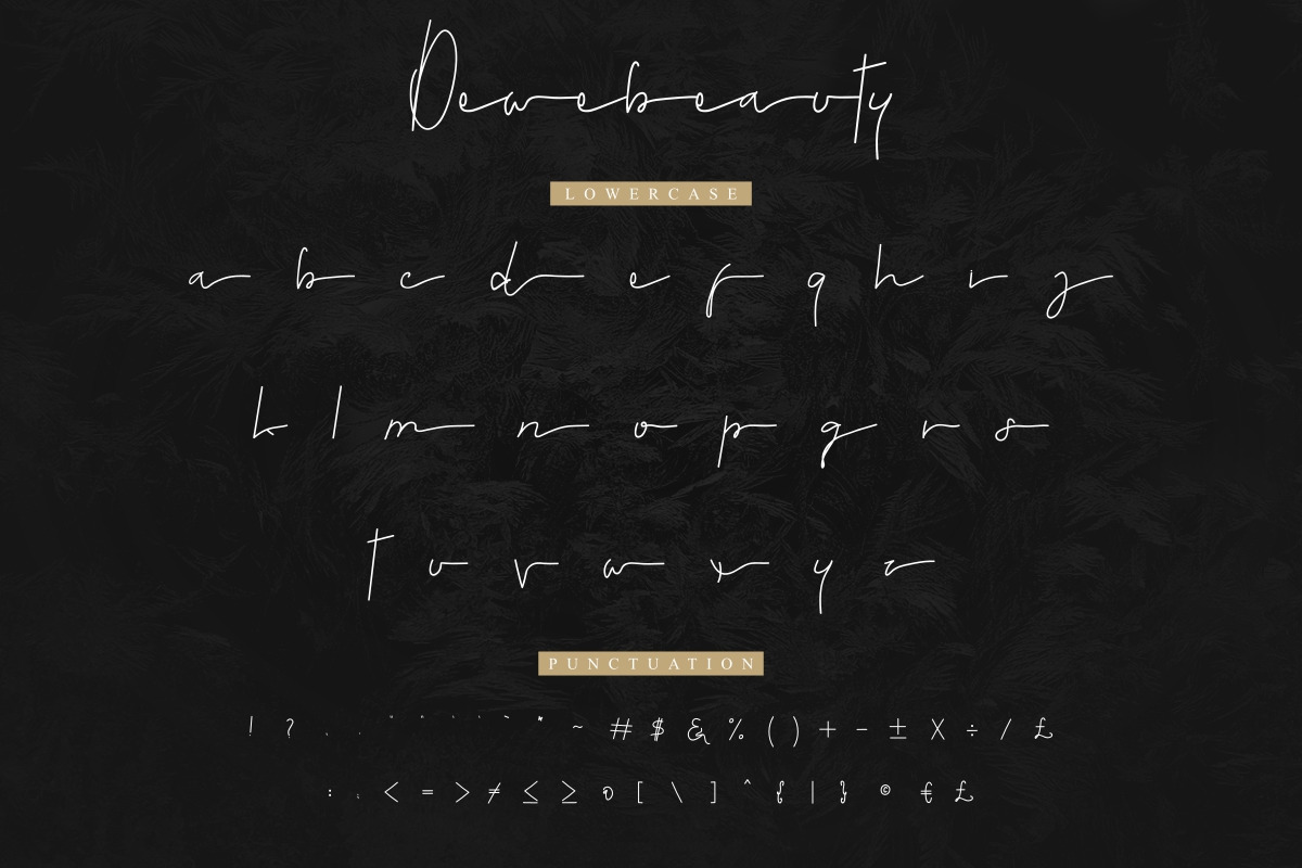 Dewebeauty Signature Font