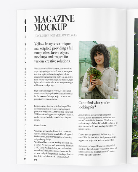 Matte Magazine Mockup